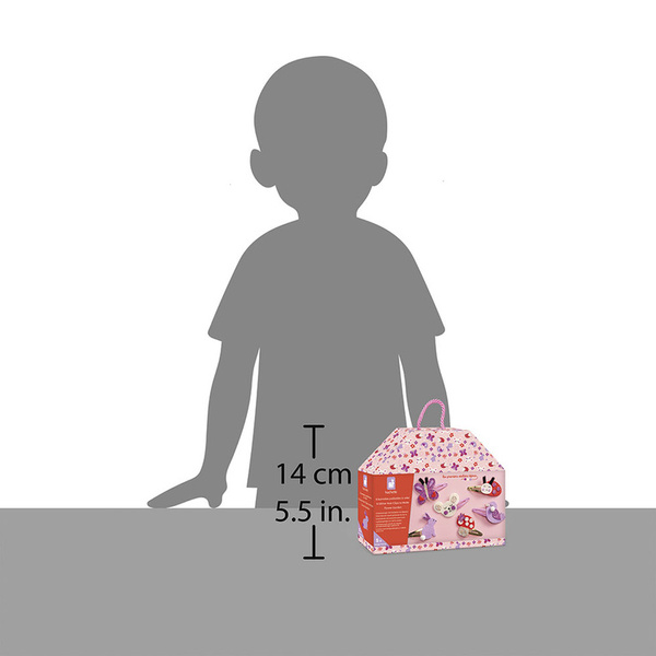 Zestaw kreatywny do tworzenia biżuterii Brokatowe spinki dla dzieci, 5 lat+, Janod