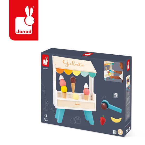 Drewniane stoisko z lodami dla dzieci 3+, Janod