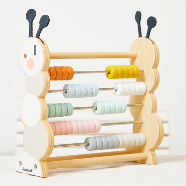 Zabawki drewniane - liczydło Gąsienica Sweet Cocoon, 18 m+, Janod