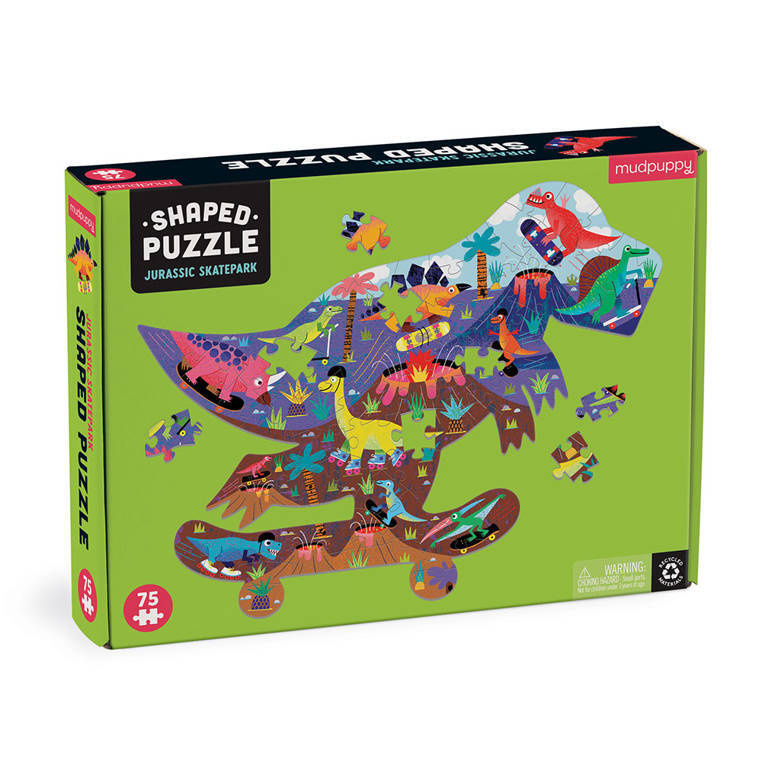 Puzzle konturowe dinozaury Mudpuppy 75 elementów