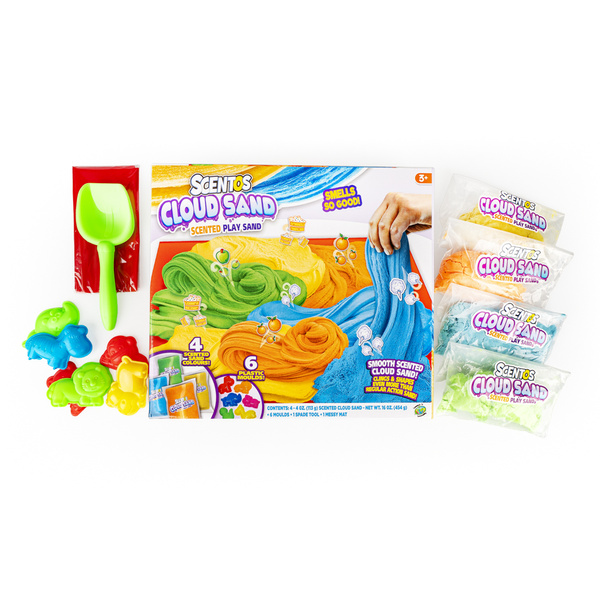 Pachnący Piasek Kinetyczny - Zestaw z foremkami, 3 lata+, Scentos