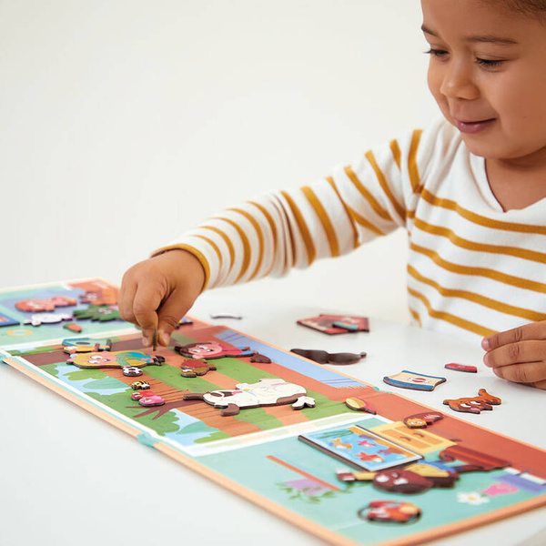 Magnetyczna układanka Zwierzęta domowe Magneti'stories 3+, Janod