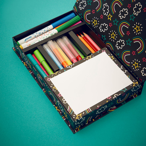 Zestaw kreatywny - Przybory do kolorowania, kredki, flamastry, 3 lata+, Janod