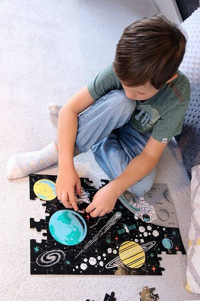 Puzzle świecące w ciemności Kosmos 100 elementów 5+, Mudpuppy