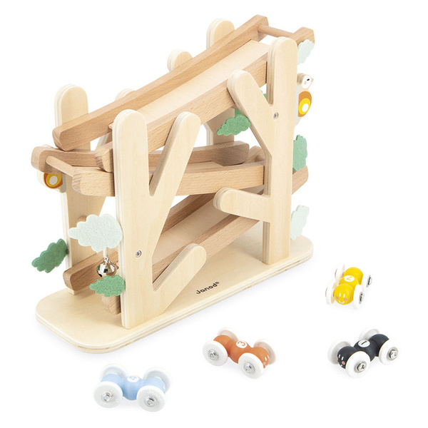 Janod Drewniany kulodrom Rampa wyścigowa dla mrówek Sweet Cocoon 12 m+