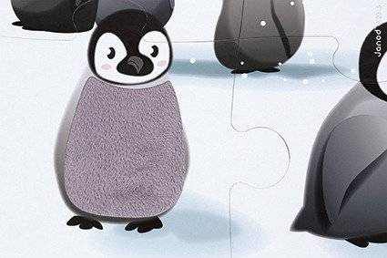 Puzzle sensoryczne 20 elementów Lodowa kraina, Janod