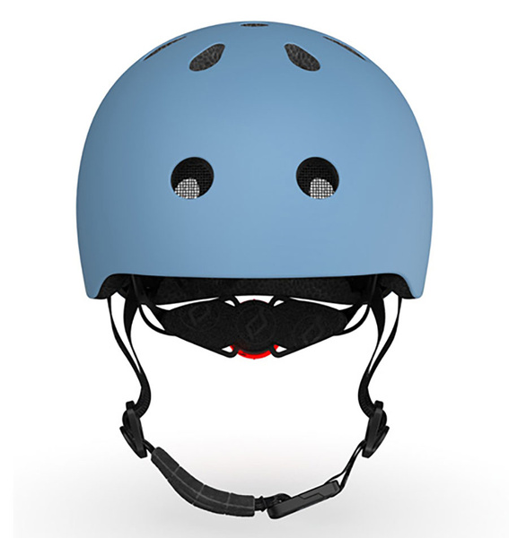 Zestaw: Scoot and Ride Kask dla dzieci 3+ rozm. S-M, kolor: Steel + ochraniacze rozm. S