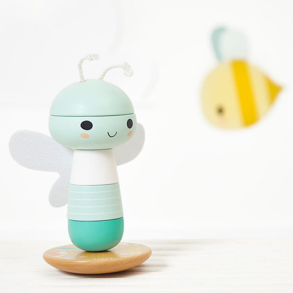 Układanka piramida drewniana Ważka Pure 12 m+, Janod