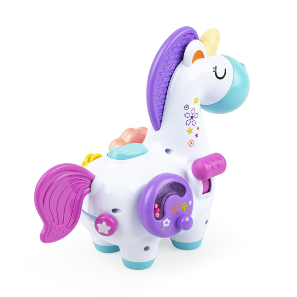 Zabawki sensoryczne - Wesoły Jednorożec, zabawki dla dzieci 6 m+, Tuli Fun