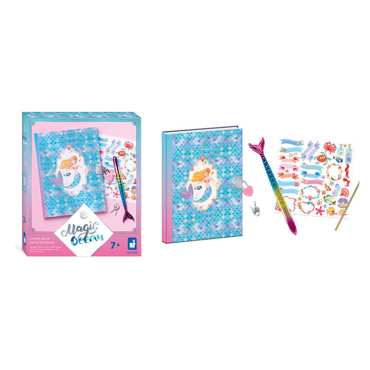 Zestaw kreatywny Sekretny notes Magic Ocean Janod 7+ - zdjęcie produktu