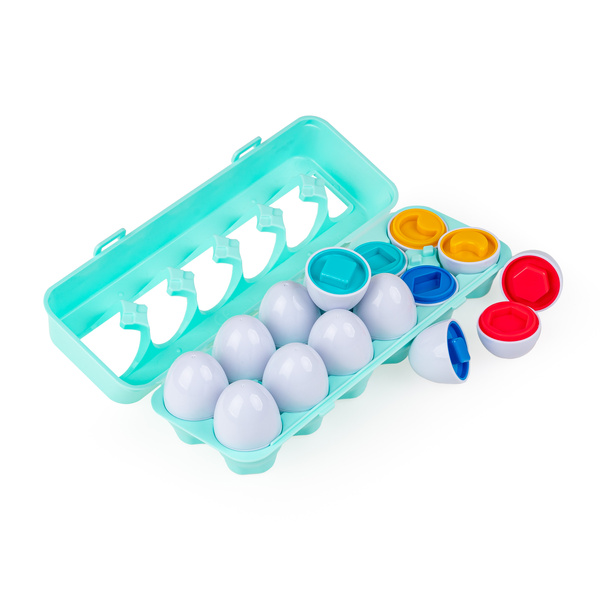 Sorter jajka - zabawa kształtami, zabawka dla dzieci 12 m+, Tuli Fun
