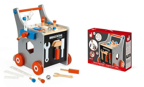 Wózek warsztat magnetyczny z narzędziami Brico ‘Kids, Janod