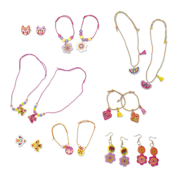 Zestaw kreatywny do tworzenia biżuterii dla przyjaciółek Klejnoty przyjaźni, dla dzieci, 8+, Janod