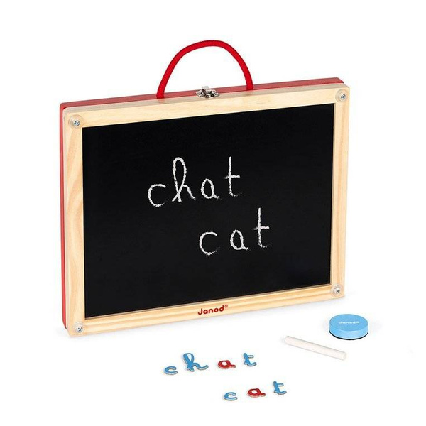 Tablica z magnesami w walizce 4 w 1, Janod