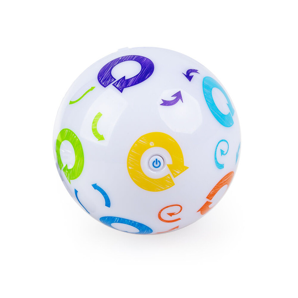 Piłka Turlaczek - zabawka interaktywna ze światełkami dla dzieci 6m+, Dumel