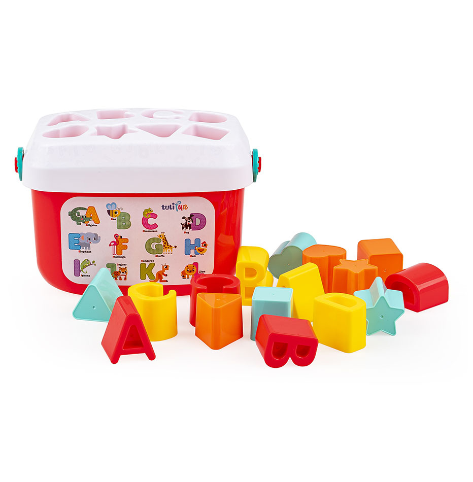 Zabawki dla dzieci Koszyczek Sorter Kształtów Tuli Fun edukacyjny
