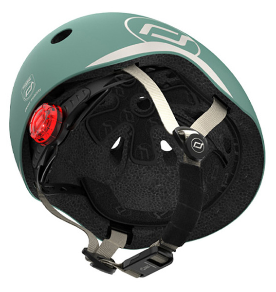 Zestaw: Scoot and Ride HK1 2w1 jeździk i hulajnoga dla dzieci 1-5 lat, kolor: Forest + kask rozm. XXS-S i ochraniacze XXS