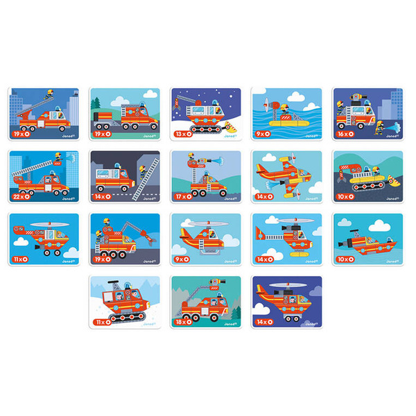 Magnetyczna układanka Straż pożarna Magnetibook 3-8 lat, Janod