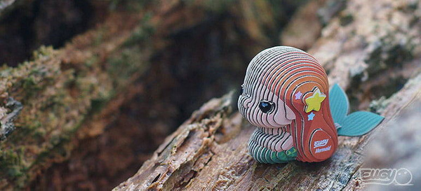 Układanka Puzzle 3D Syrenka - zestaw kreatywny dla dzieci 6 lat+, Eugy