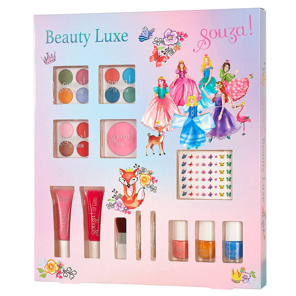 Kosmetyki do makijażu dla dzieci zestaw 13 el. Beauty Luxe, 4 lata+, Souza! 