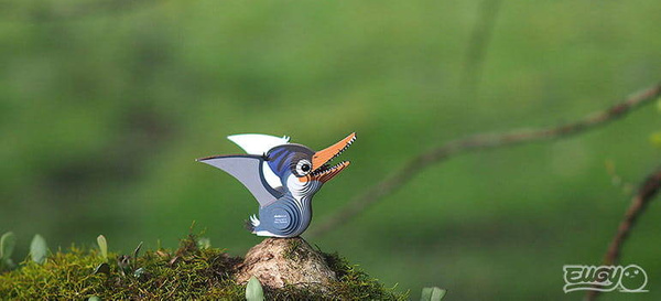 Układanka Puzzle 3D Dinozaur Ptero - zestaw kreatywny 6 lat+, Eugy