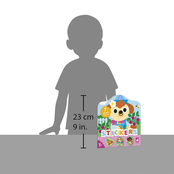 Zestaw kreatywny - książeczka z naklejkami Ogród , dla dzieci, 18 m+, Janod