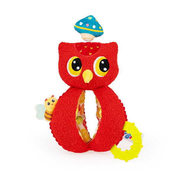 Zabawka sensoryczna dla dzieci - Zakręcona Sowa, 0 m+, Jolly Baby