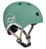 Zestaw: Scoot and Ride HK1 2w1 jeździk i hulajnoga dla dzieci 1-5 lat, kolor: Forest + kask rozm. XXS-S i ochraniacze XXS