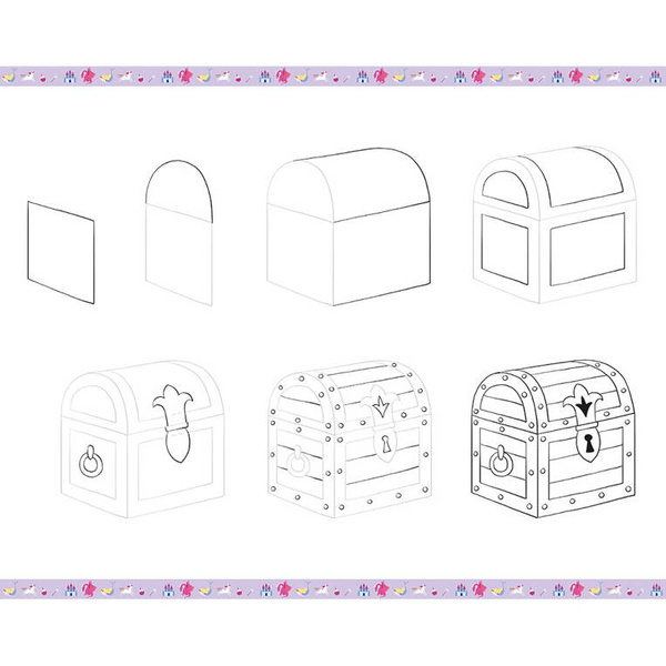 Zestaw kreatywny Rysowanie krok po kroku Fantastyczne stworzenia 7+, Janod