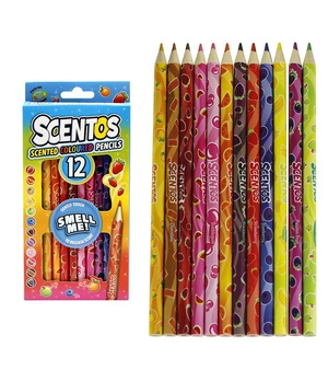 Pachnące Kredki Ołówkowe, zestaw 12 szt., dla dzieci, 3 lata+, Scentos