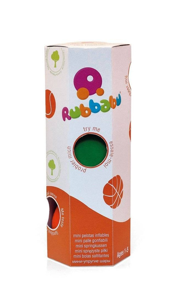 Zestaw 3 małych sensorycznych piłek 0 m+, Rubbabu