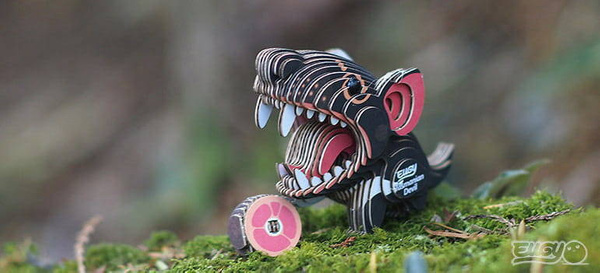 Układanka Puzzle 3D Diabeł tasmański - zestaw kreatywny dla dzieci 6 lat+, Eugy