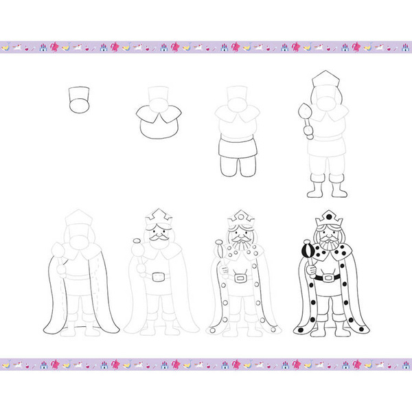 Zestaw kreatywny Rysowanie krok po kroku Fantastyczne stworzenia 7+, Janod