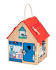 Drewniany domek manipulacyjny z zamkami Lisek Włamywacz, Lilliputiens