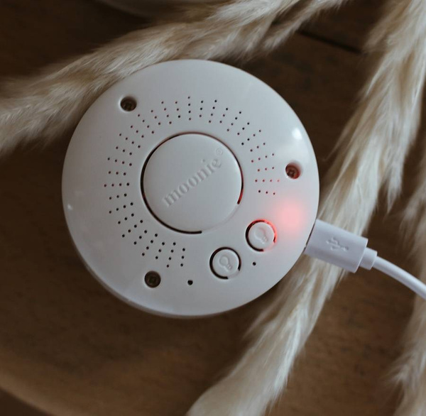 Moonie, Szumiący króliś z lampką LED, kolor: Sky