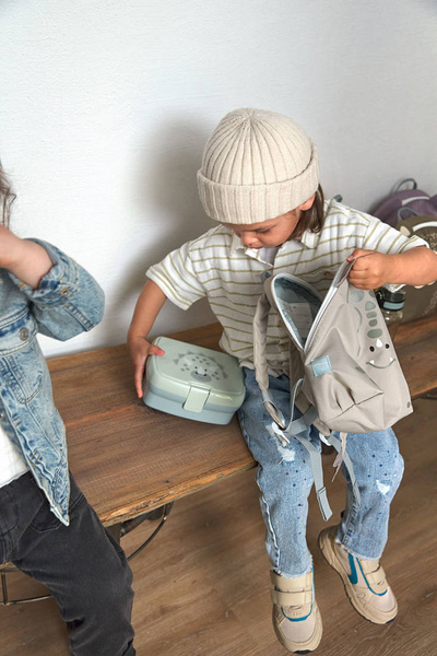 Zestaw na lunch Lunchbox + Tritanowa butelka - bidon 460 ml About Friends Dinozaur, Lassig