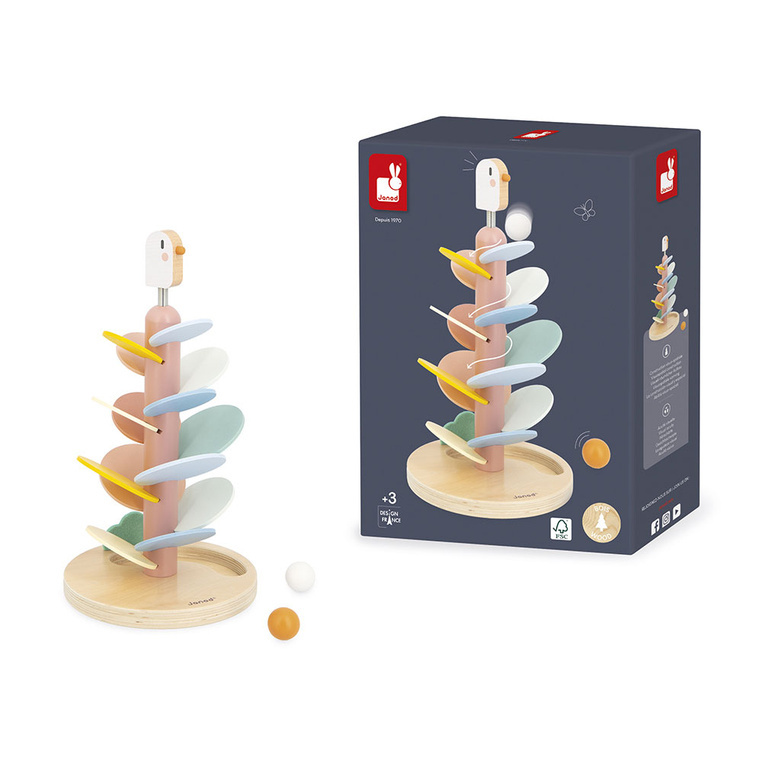 Janod Drewniany kulodrom Ptaszek Sweet Cocoon zabawka edukacyjna