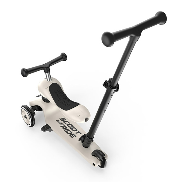 Scoot and Ride HK1 Push and Go 2w1 jeździk i hulajnoga dla dzieci 1-5 lat, kolor: Ash