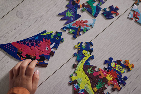 Puzzle konturowe Jurajski Skatepark 75 elementów 5+, Mudpuppy