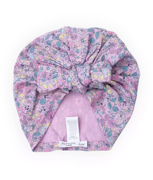 Sinsay Czapka Turban i chusta dziewczęca z motywem kwiatowym