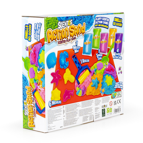 Pachnący Piasek Kinetyczny - Zestaw z akcesoriami, 3 lata+, Scentos