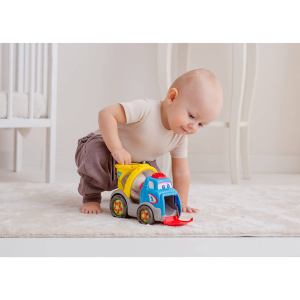 Piłeczkowy Benio betoniarka - śpiewający pojazd dla dzieci 12m+, Dumel