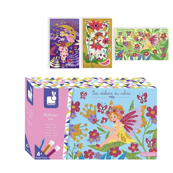 Zestaw artystyczny Magiczny brokat Wróżki 4+, Janod