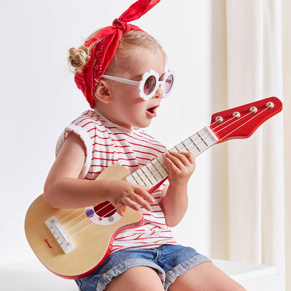 Gitara rockowa Confetti - instrument muzyczny dla dzieci, 3 lata+, Janod