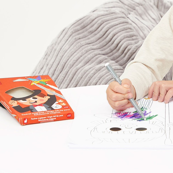 Zestaw kreatywny - Magiczne flamastry zmieniające kolor, 3 lata+, Janod
