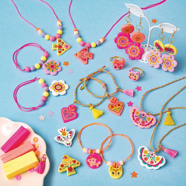 Zestaw kreatywny do tworzenia biżuterii dla przyjaciółek Klejnoty przyjaźni, dla dzieci, 8+, Janod