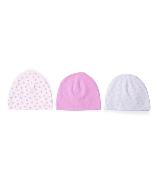 Sinsay Czapki dziewczęce 3-pak, gładka i w serduszka