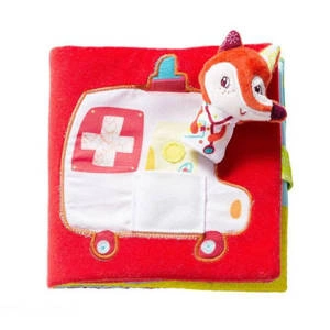 Lilliputiens Książeczka z mini-pacynką wielofunkcyjna Doktor Alice Lisiczka Alice 6 m+