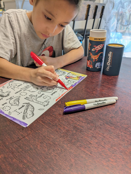 Mata Silikonowa do Wielokrotnego Kolorowania A4 - Zwierzęta, 3+, HeyDoodle