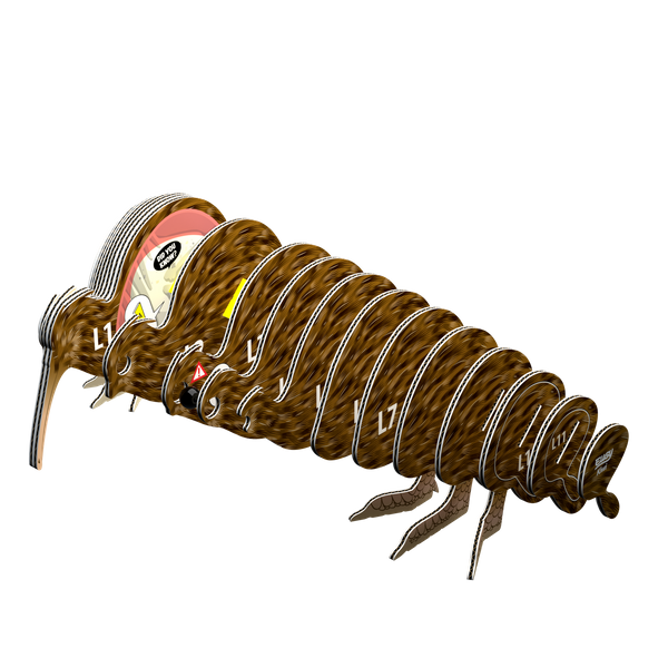 Układanka Puzzle 3D Brązowy Kiwi - zestaw kreatywny dla dzieci 6 lat+, Eugy